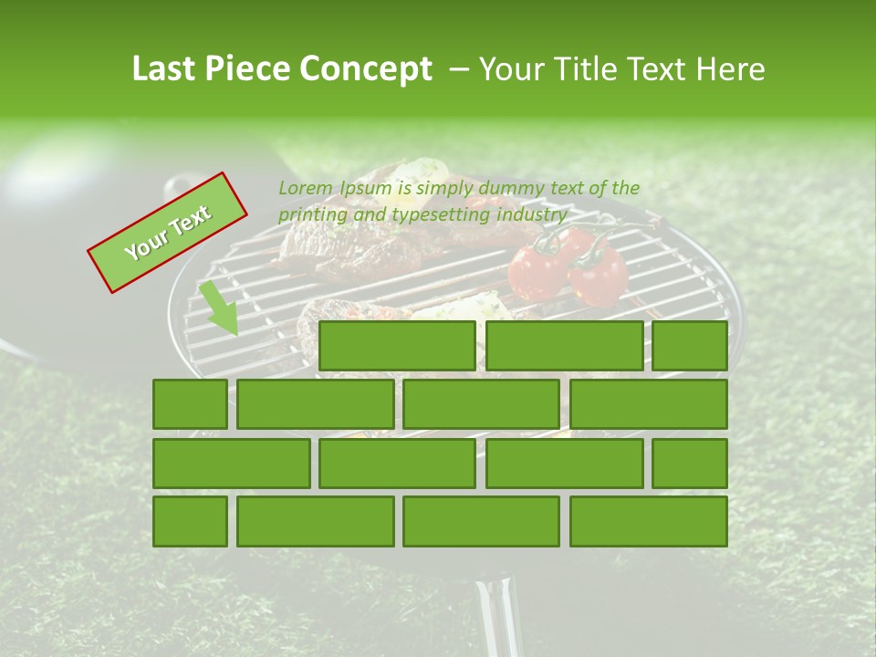 Green Sirloin Cooking PowerPoint Template