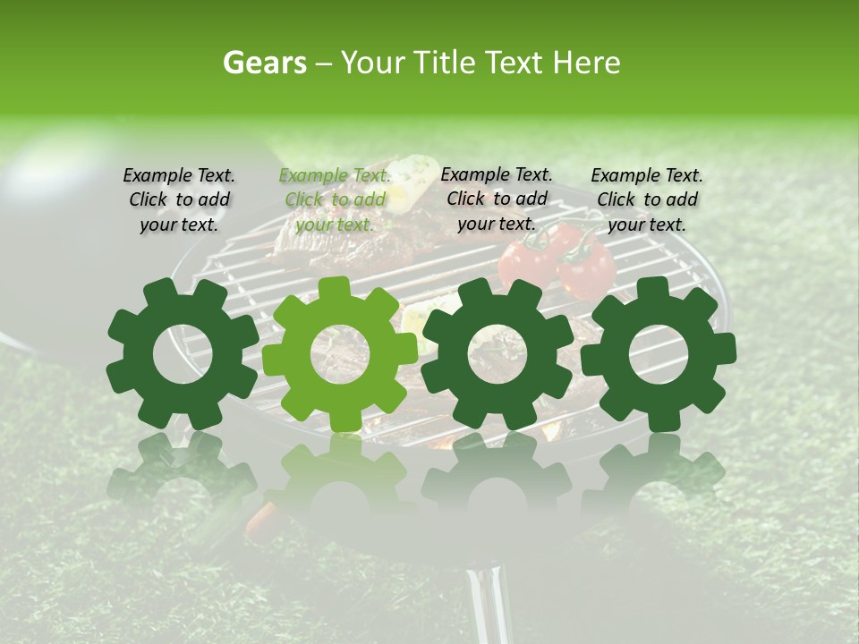 Green Sirloin Cooking PowerPoint Template