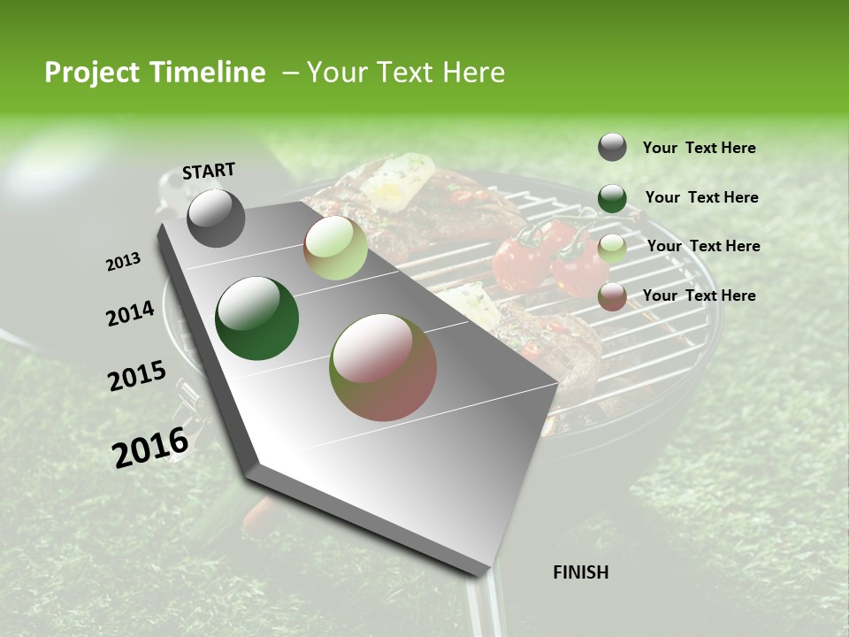 Green Sirloin Cooking PowerPoint Template
