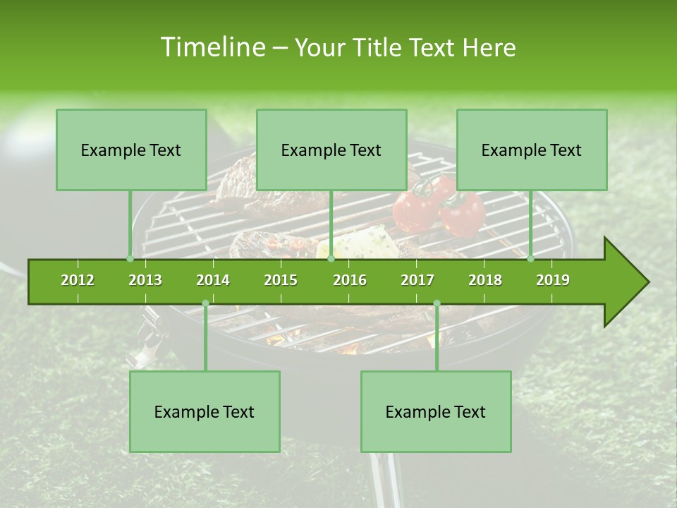 Green Sirloin Cooking PowerPoint Template