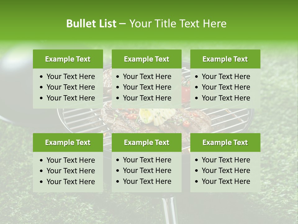 Green Sirloin Cooking PowerPoint Template
