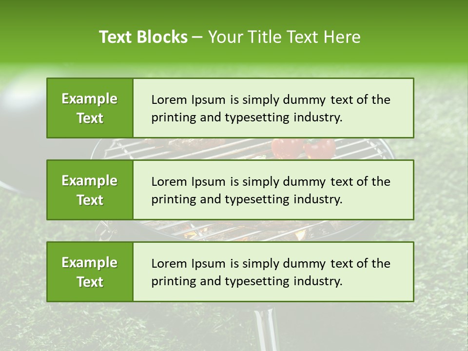 Green Sirloin Cooking PowerPoint Template