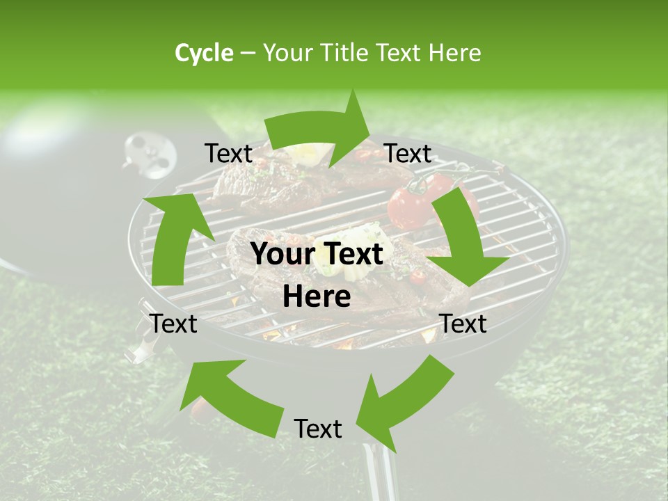 Green Sirloin Cooking PowerPoint Template