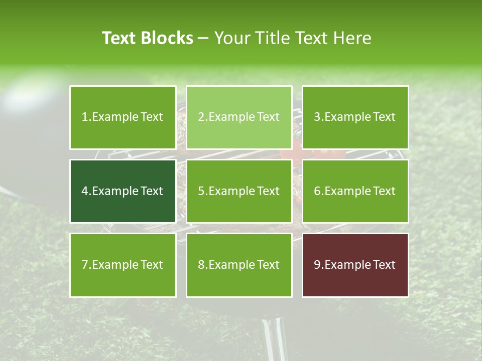 Green Sirloin Cooking PowerPoint Template