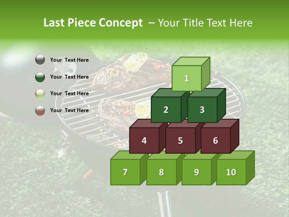 Green Sirloin Cooking PowerPoint Template
