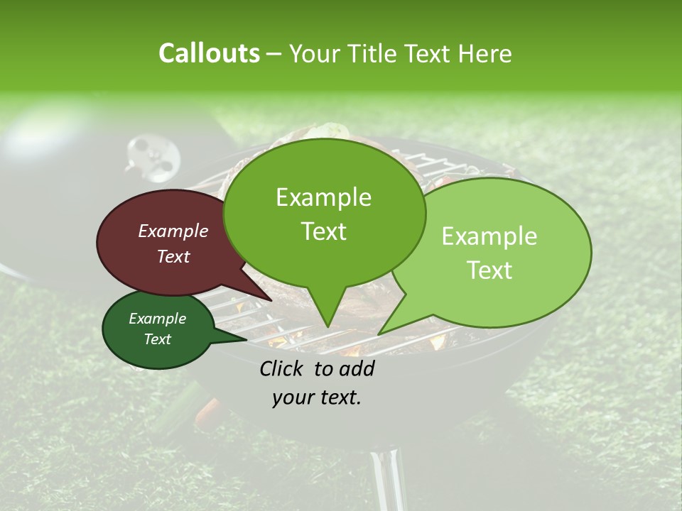 Green Sirloin Cooking PowerPoint Template