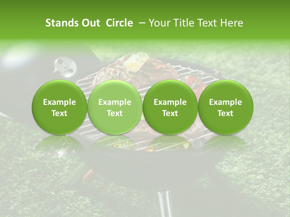 Green Sirloin Cooking PowerPoint Template