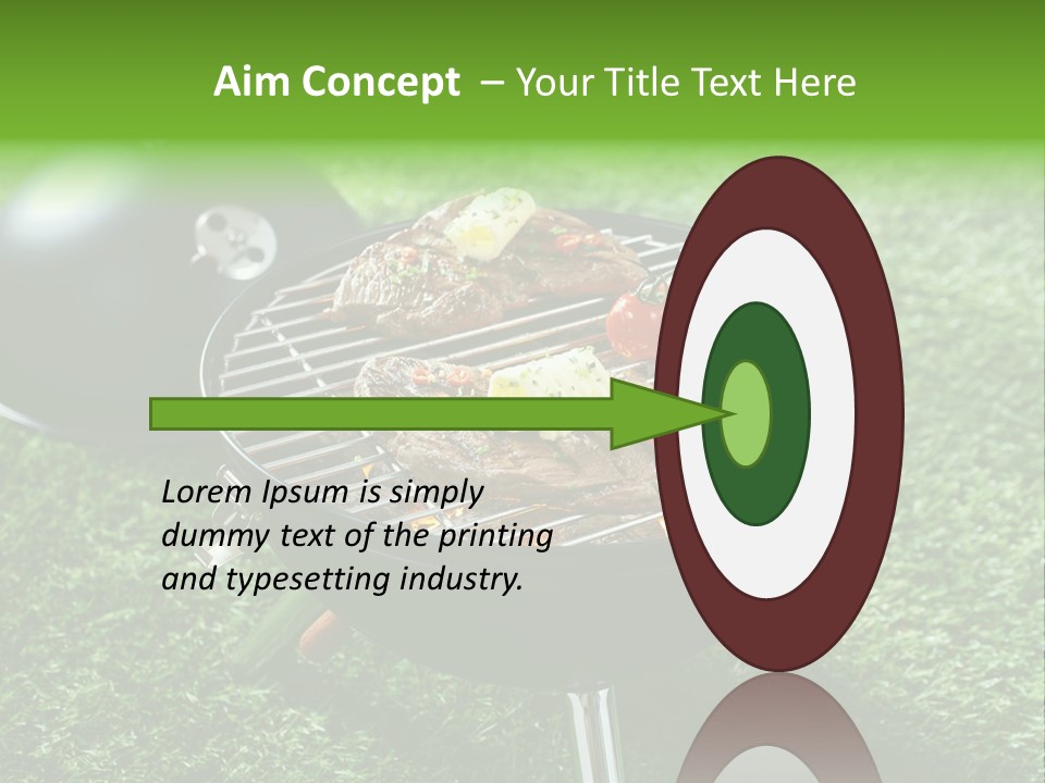 Green Sirloin Cooking PowerPoint Template