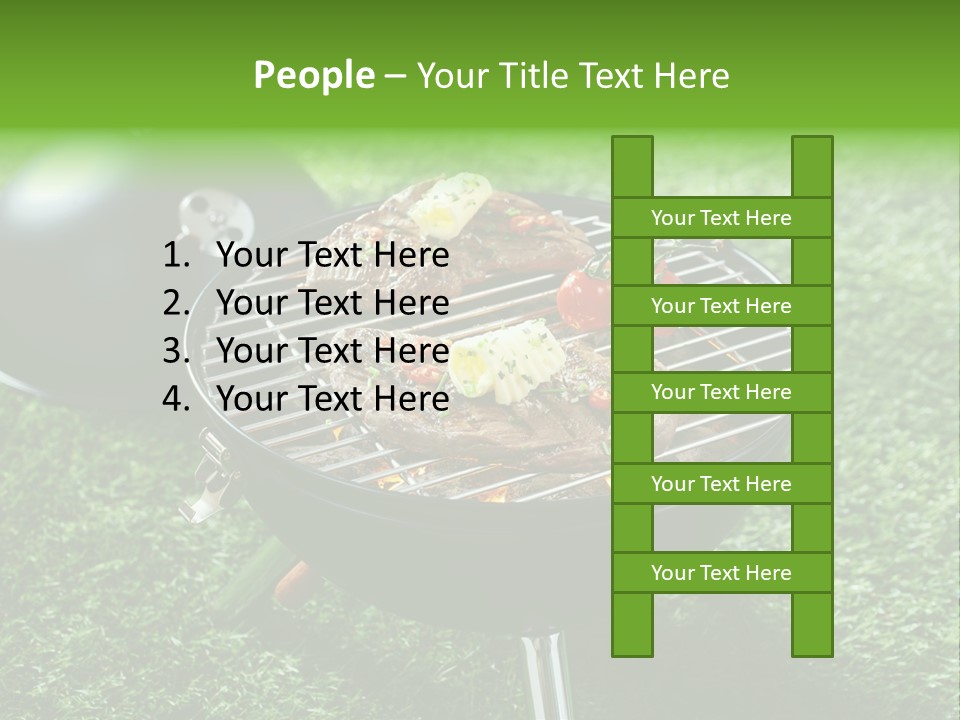 Green Sirloin Cooking PowerPoint Template