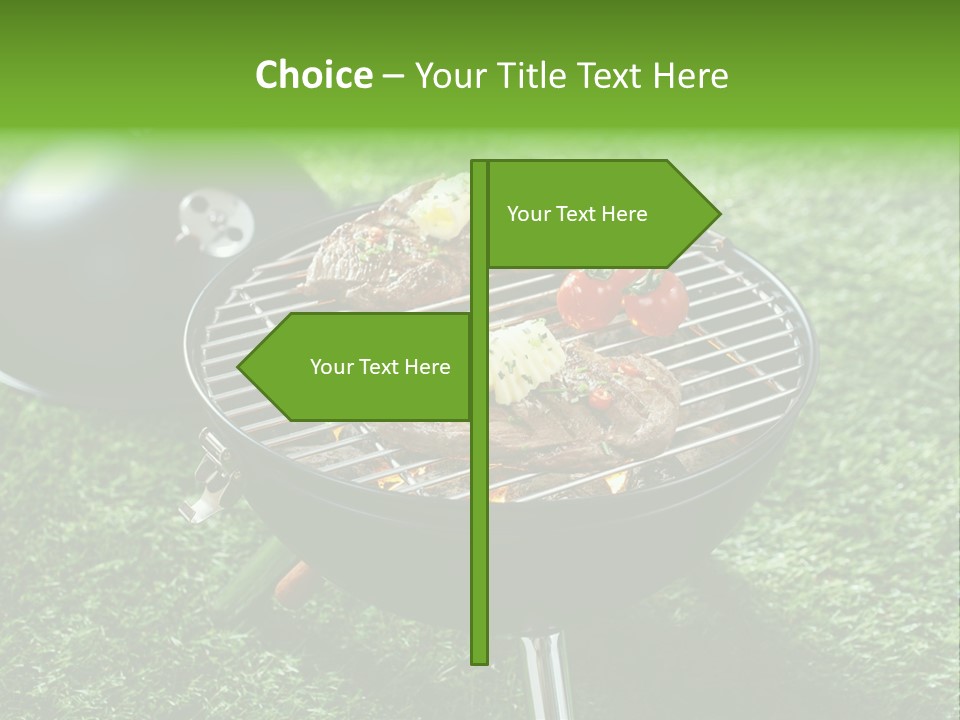 Green Sirloin Cooking PowerPoint Template