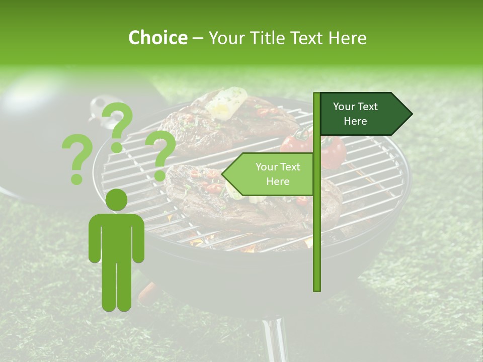 Green Sirloin Cooking PowerPoint Template