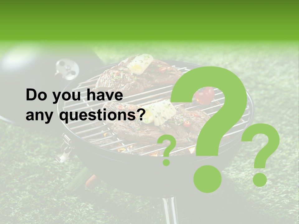 Green Sirloin Cooking PowerPoint Template