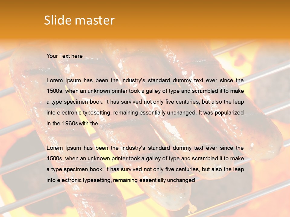 Charcoal Heat Outdoor PowerPoint Template