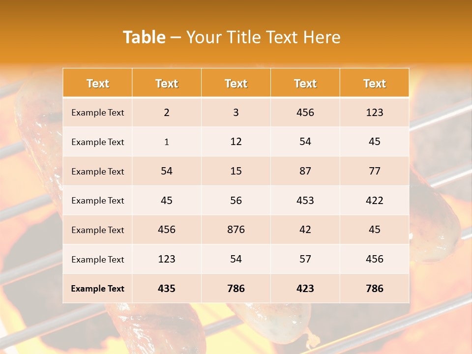 Charcoal Heat Outdoor PowerPoint Template