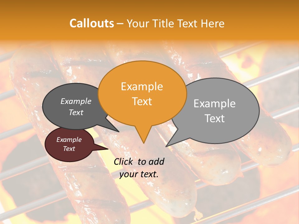 Charcoal Heat Outdoor PowerPoint Template