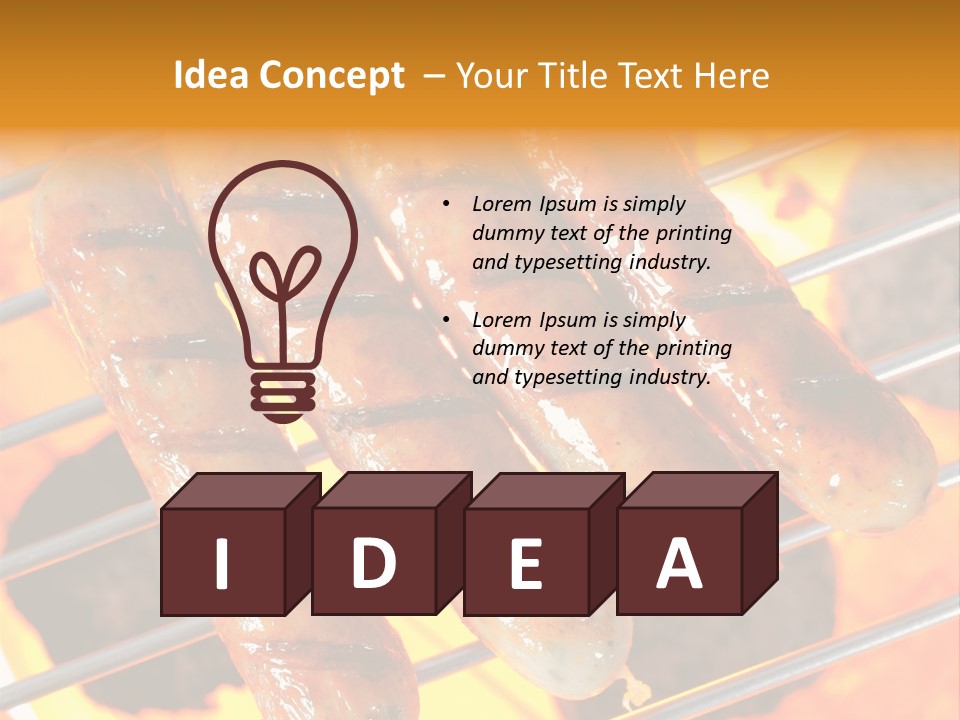 Charcoal Heat Outdoor PowerPoint Template