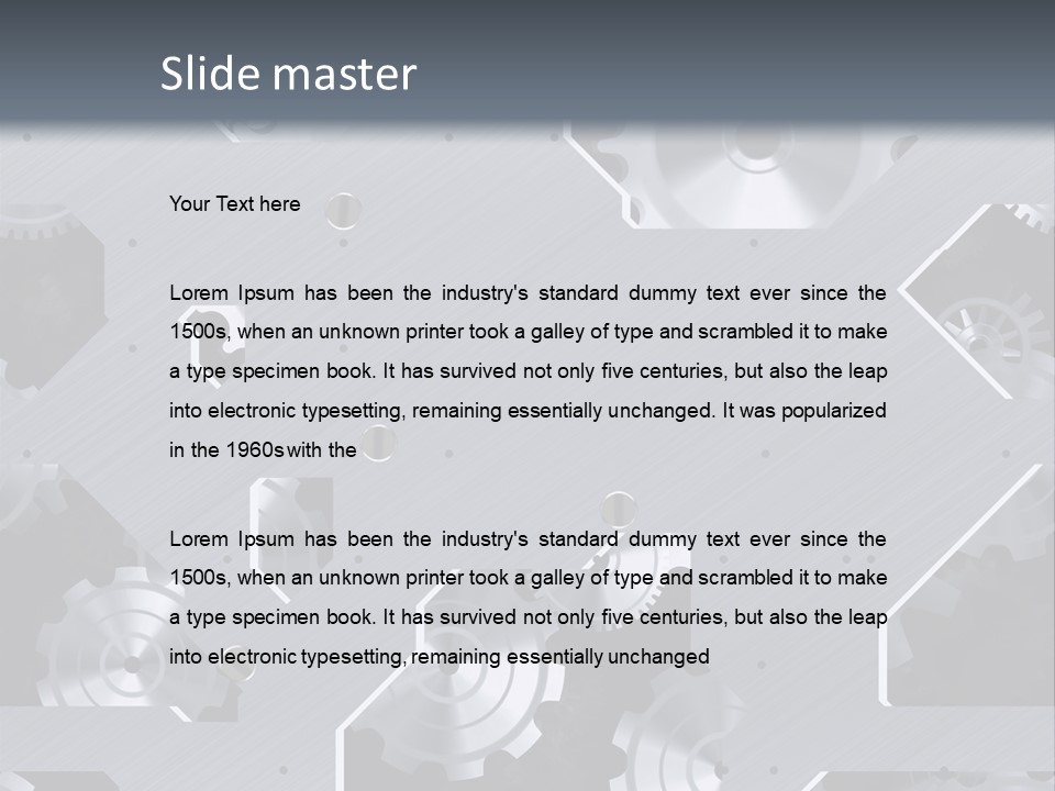 Turn Engine Watch PowerPoint Template