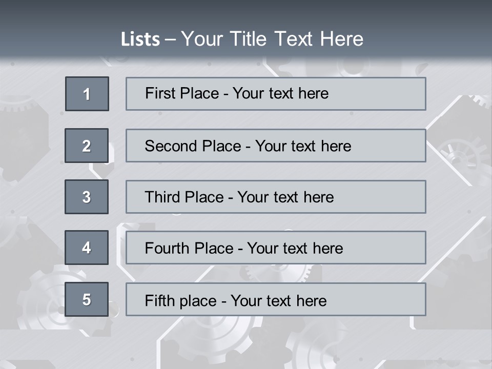 Turn Engine Watch PowerPoint Template