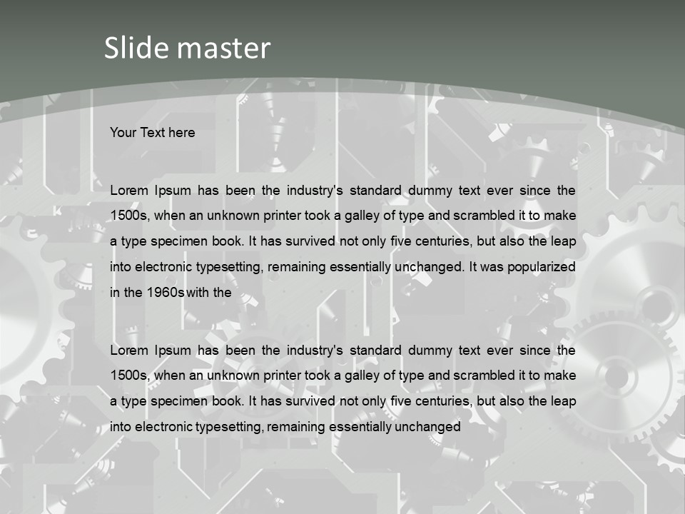 Machine Business Retro PowerPoint Template