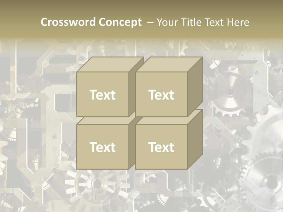 Clock Business Textured PowerPoint Template