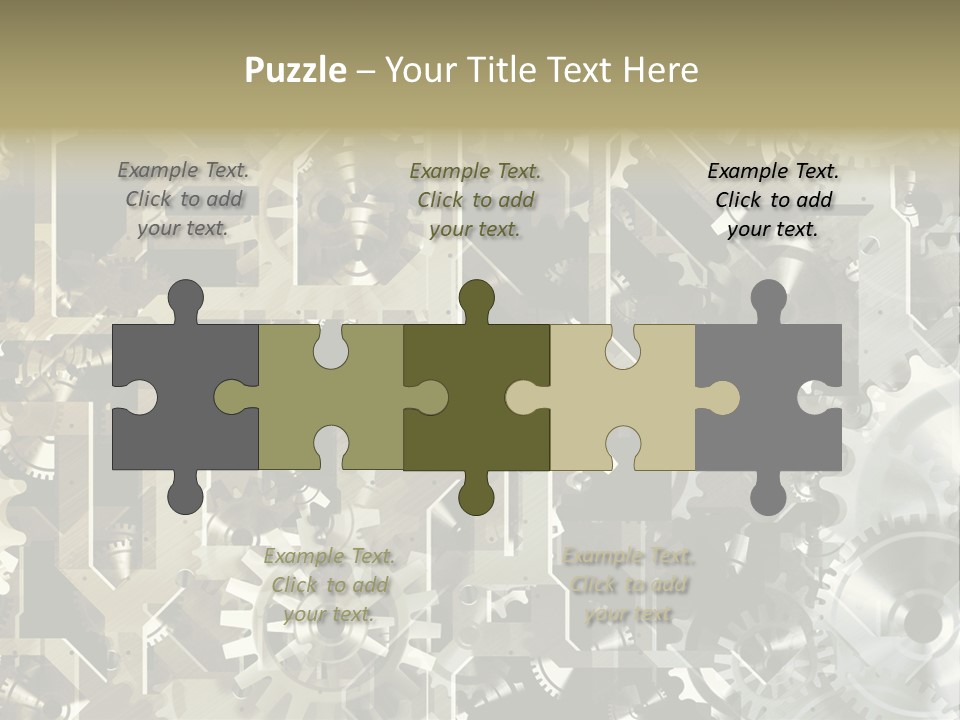 Clock Business Textured PowerPoint Template