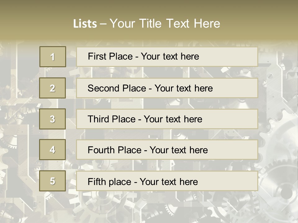 Clock Business Textured PowerPoint Template