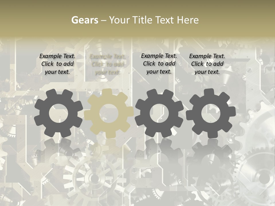 Clock Business Textured PowerPoint Template