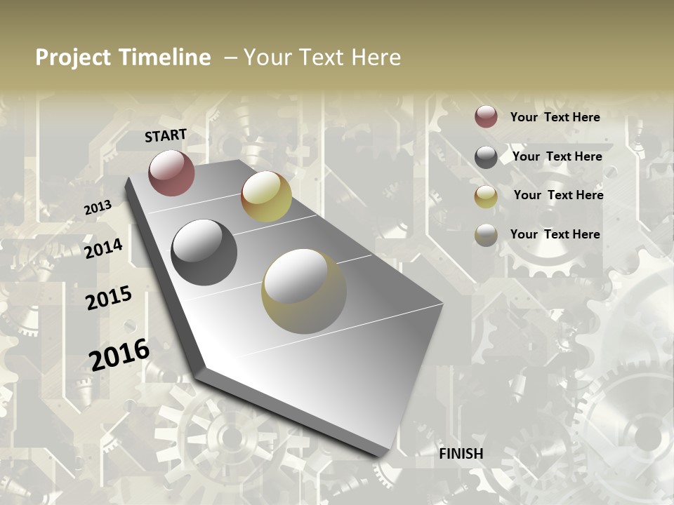 Clock Business Textured PowerPoint Template