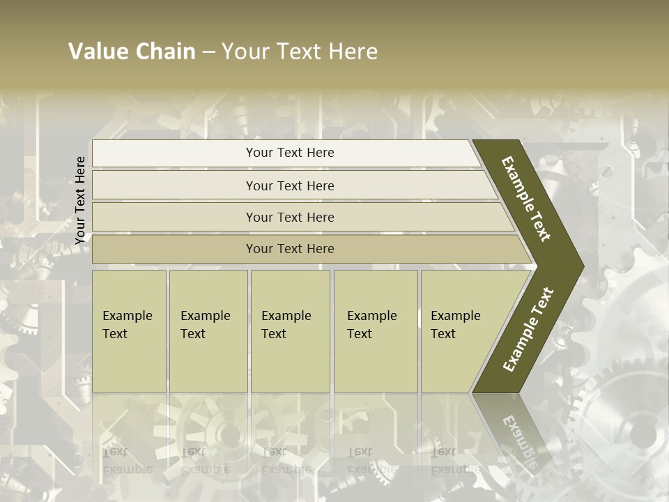 Clock Business Textured PowerPoint Template