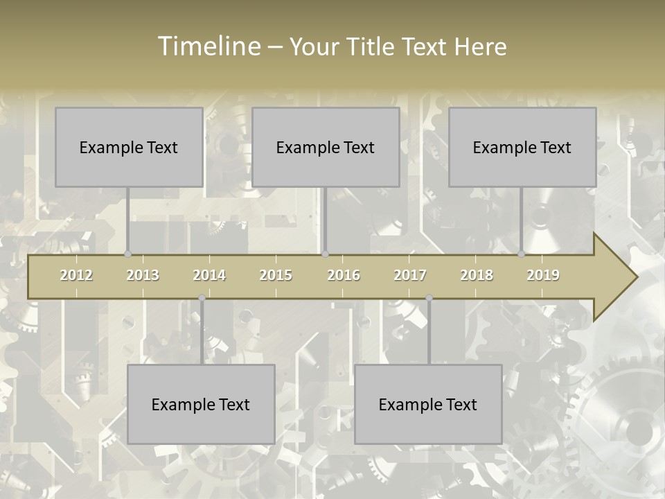 Clock Business Textured PowerPoint Template