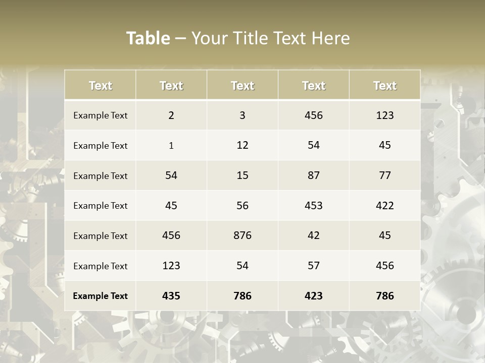 Clock Business Textured PowerPoint Template