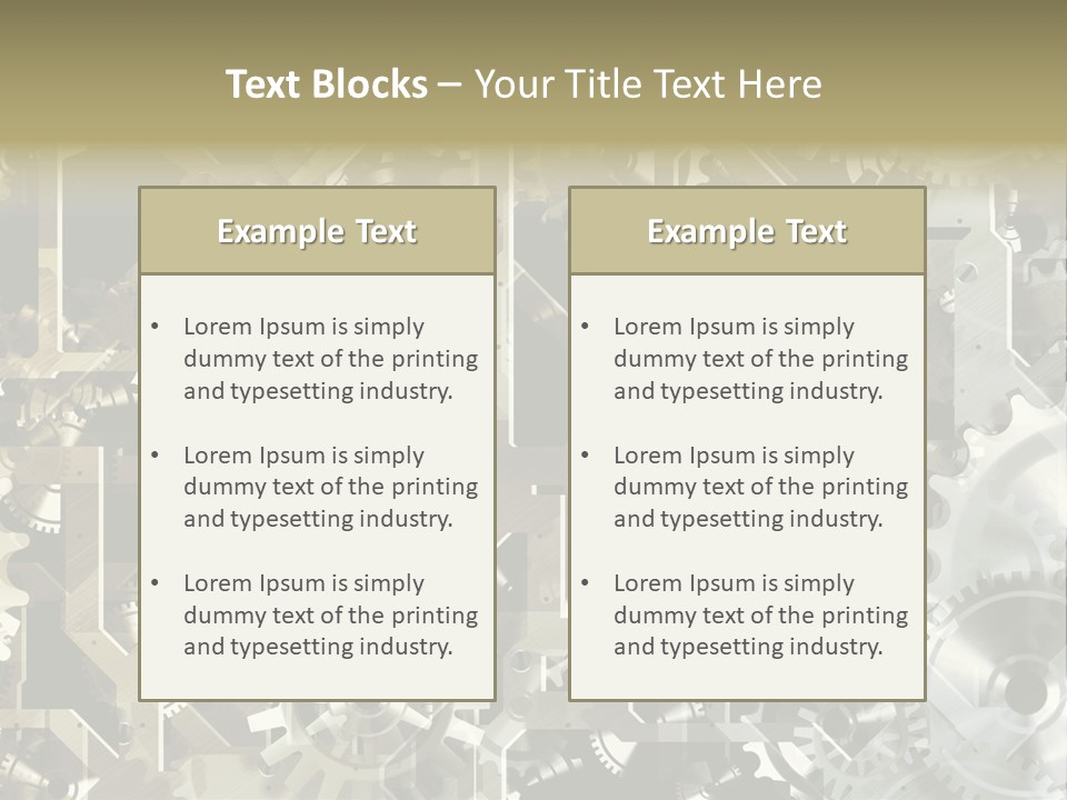 Clock Business Textured PowerPoint Template