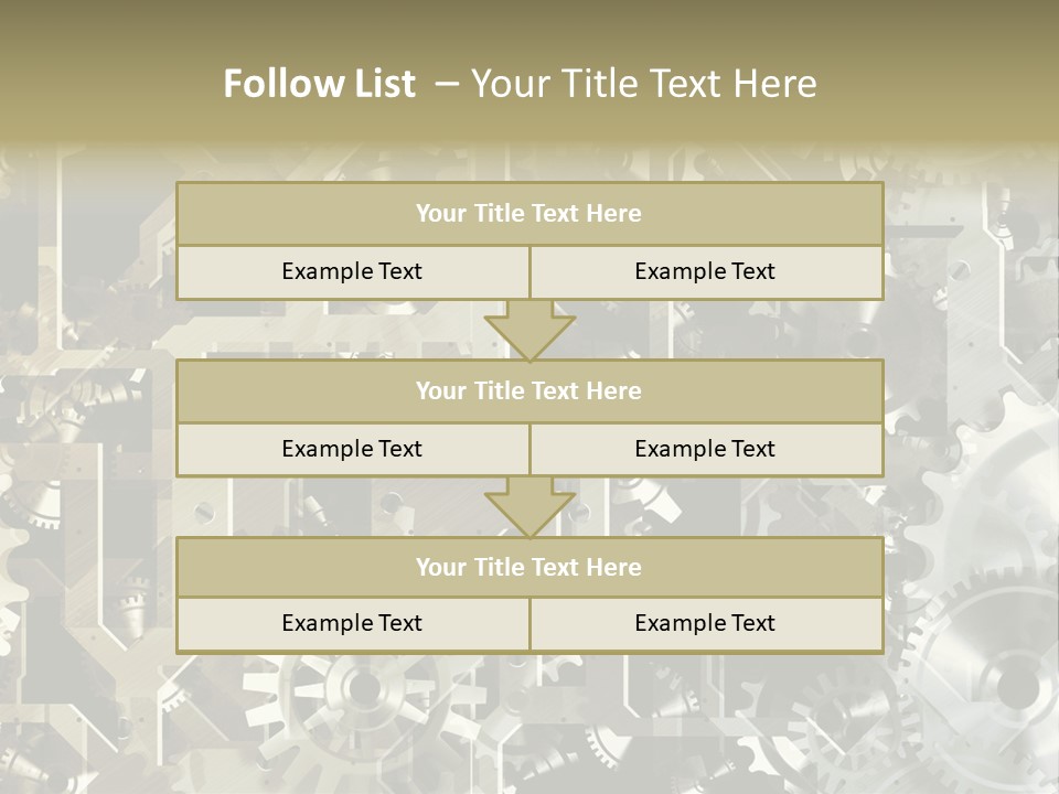 Clock Business Textured PowerPoint Template