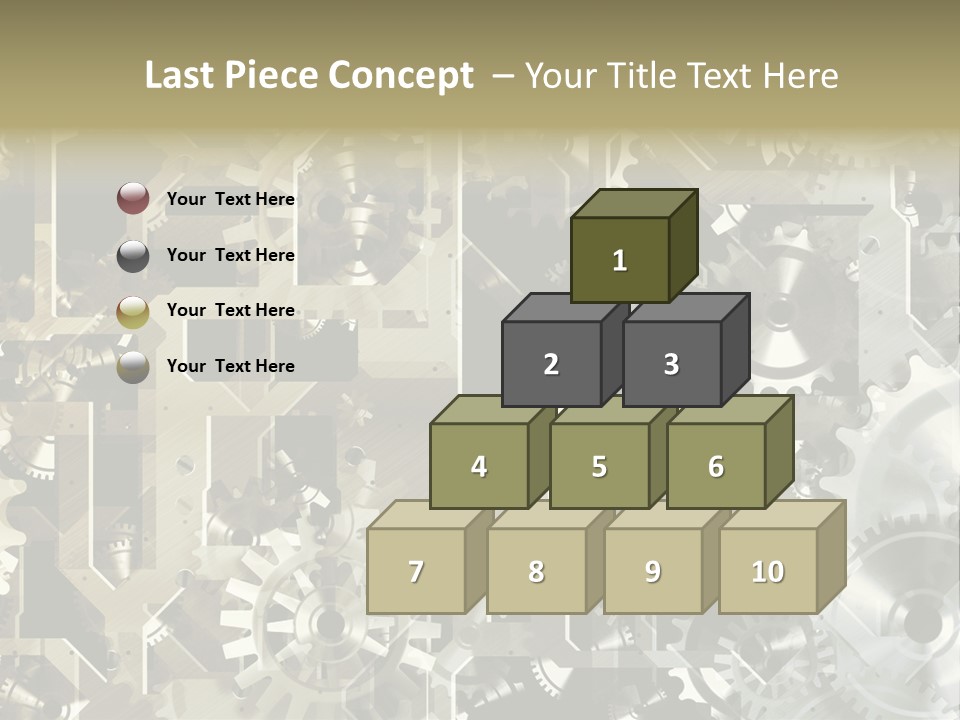Clock Business Textured PowerPoint Template
