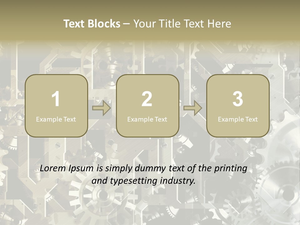 Clock Business Textured PowerPoint Template