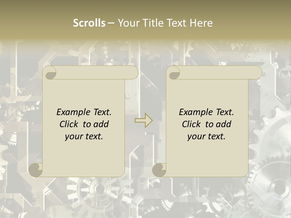 Clock Business Textured PowerPoint Template