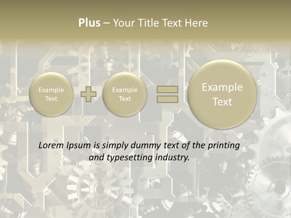 Clock Business Textured PowerPoint Template