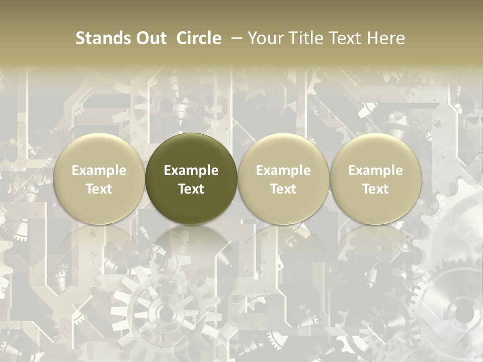 Clock Business Textured PowerPoint Template