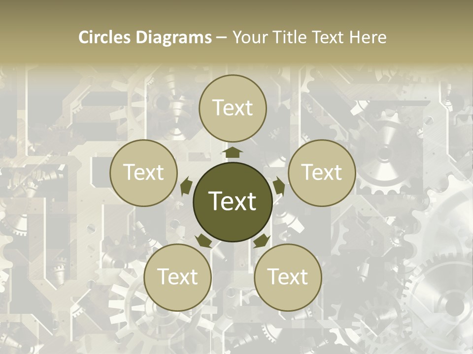 Clock Business Textured PowerPoint Template