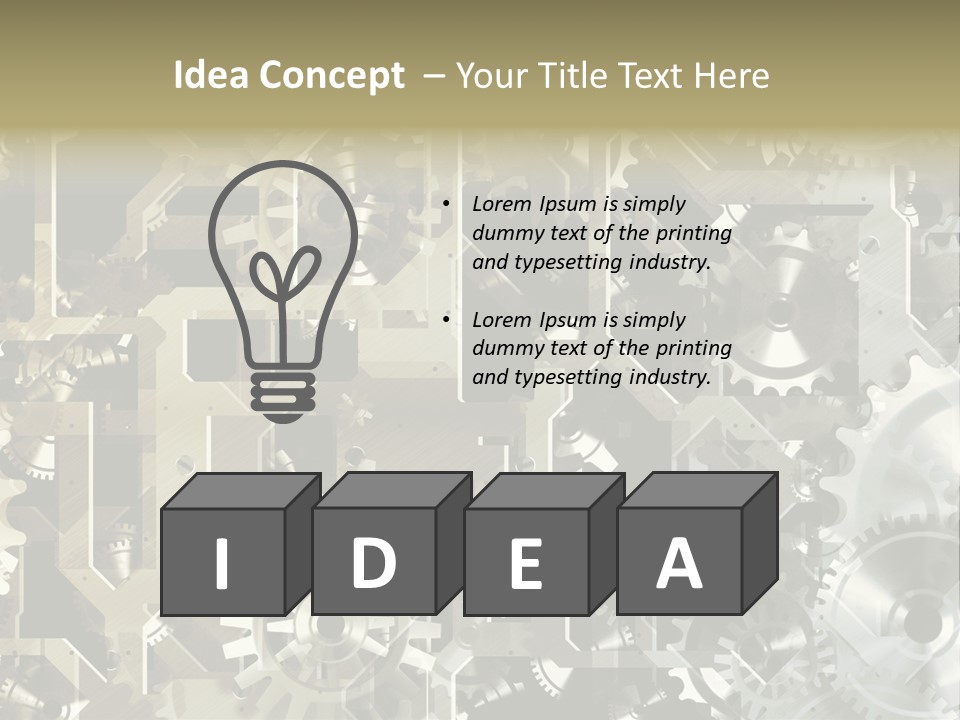 Clock Business Textured PowerPoint Template