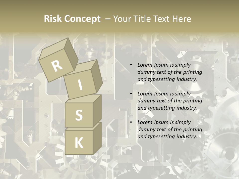 Clock Business Textured PowerPoint Template