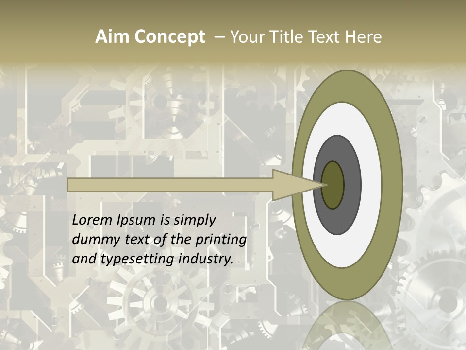 Clock Business Textured PowerPoint Template