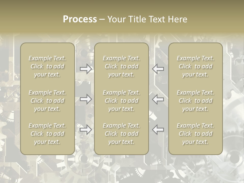 Clock Business Textured PowerPoint Template