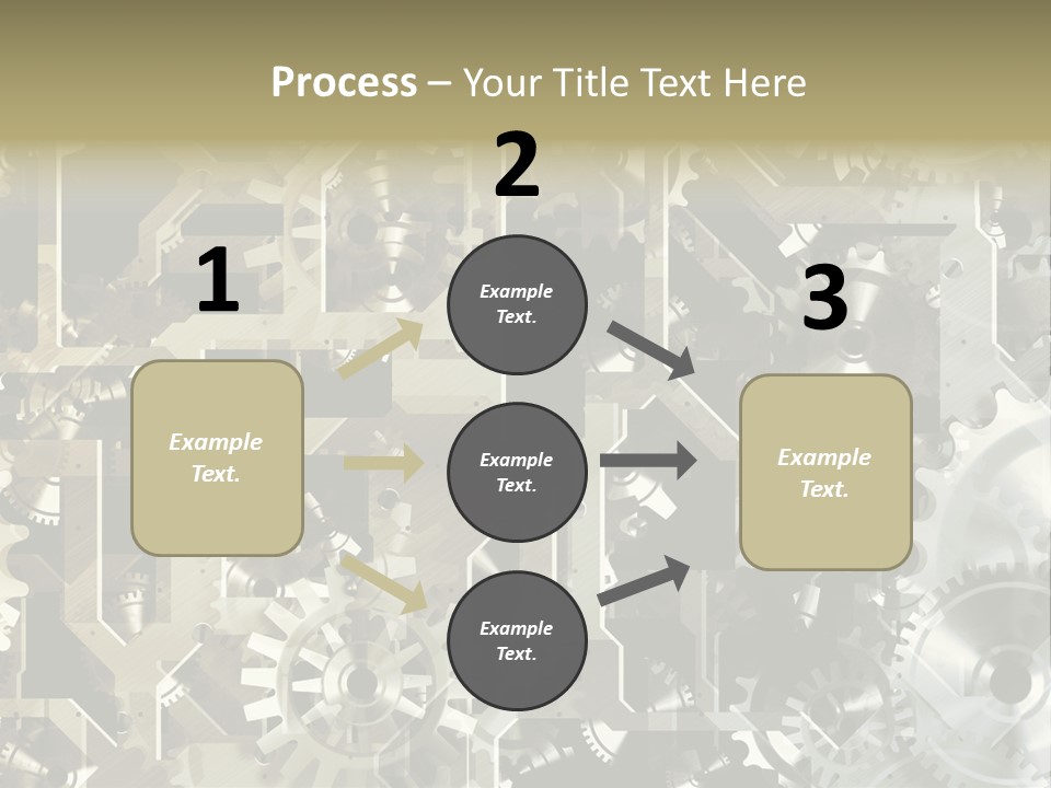 Clock Business Textured PowerPoint Template