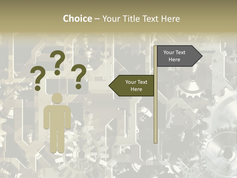 Clock Business Textured PowerPoint Template