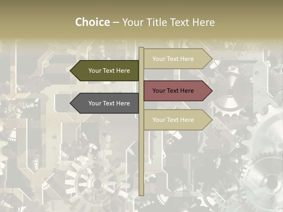 Clock Business Textured PowerPoint Template