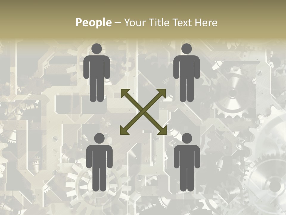 Clock Business Textured PowerPoint Template