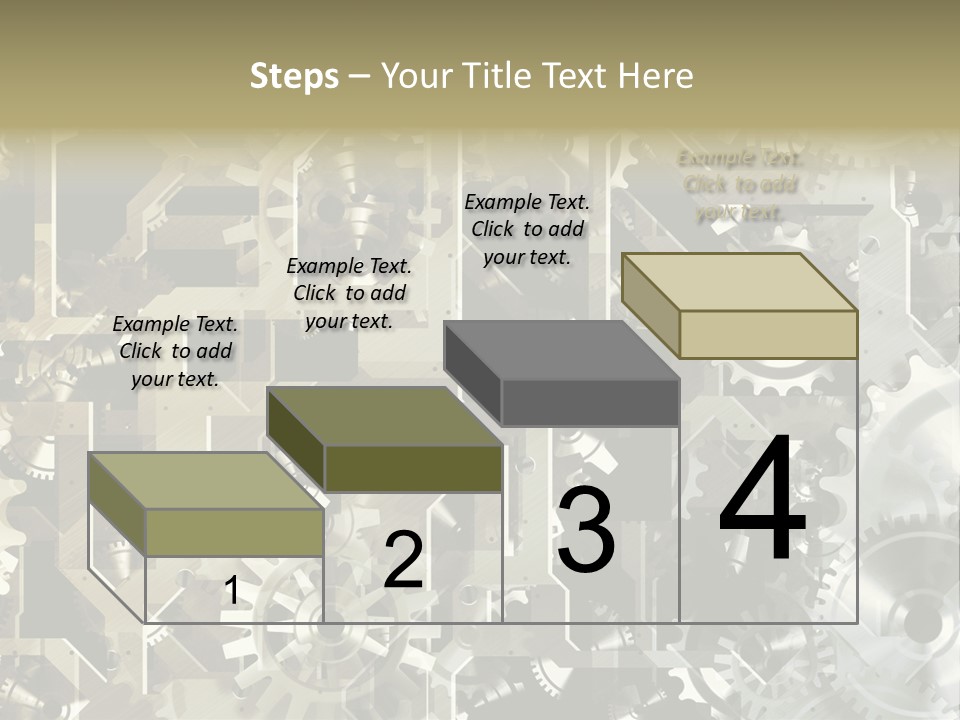 Clock Business Textured PowerPoint Template