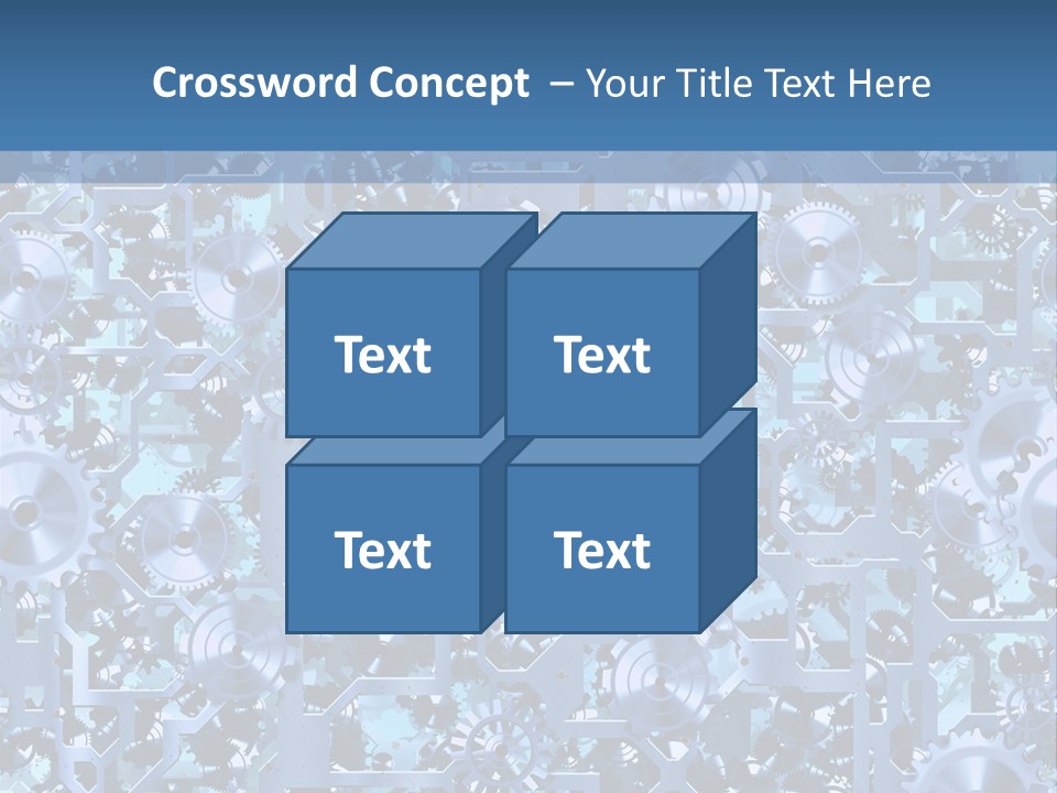 Wheel Metal Interlocking PowerPoint Template