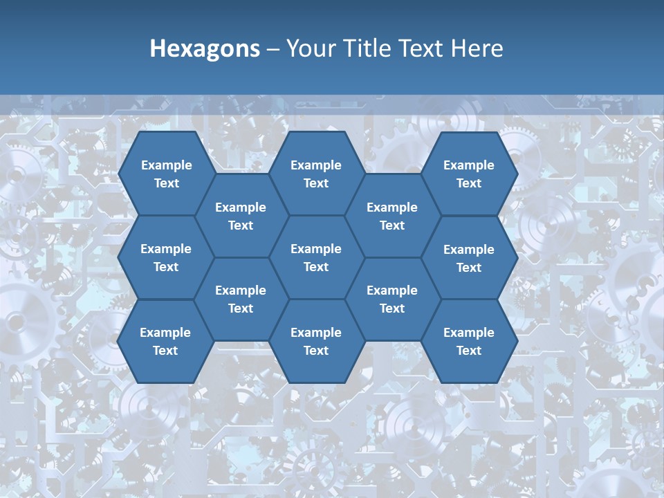 Wheel Metal Interlocking PowerPoint Template